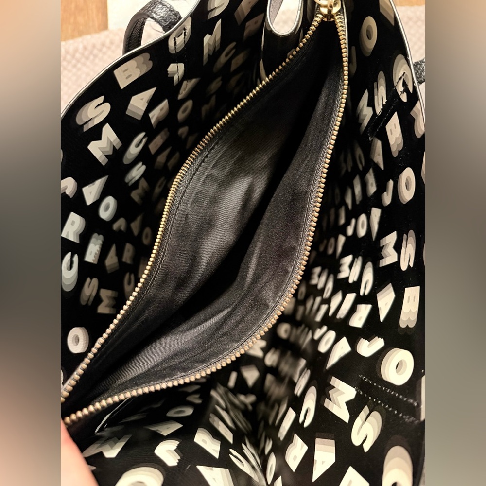 Marc Jacobs Black Tote with Gold Accents - Picture 7 of 8